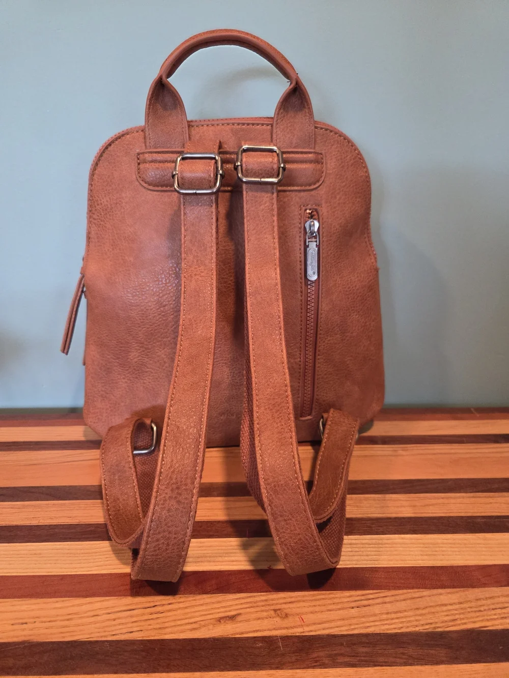 Wrangler Small Brown Backpack Purse (New Without Tags)